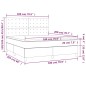 vidaXL Boxspringbett mit Matratze Dunkelbraun 180x200 cm Stoff vidaXL Boxspringbett mit Matratze Dunkelbraun 180x200 cm Stoff