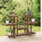 vidaXL Blumenständer mit Rollen 110x25x78 cm Massivholz Tanne vidaXL Blumenständer mit Rollen 110x25x78 cm Massivholz Tanne