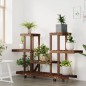vidaXL Blumenständer mit Rollen 110x25x78 cm Massivholz Tanne vidaXL Blumenständer mit Rollen 110x25x78 cm Massivholz Tanne