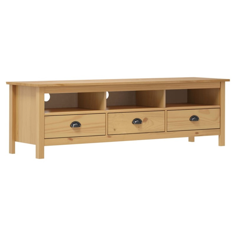 vidaXL TV-Schrank Hill Honigbraun 158x40x47 cm Massivholz Kiefer vidaXL TV-Schrank Hill Honigbraun 158x40x47 cm Massivholz Kiefer