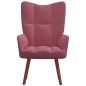 vidaXL Relaxsessel Rosa Samt vidaXL Relaxsessel Rosa Samt