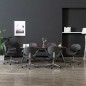 Drehbare Esszimmerstühle 6 Stk. Grau Stoff Drehbare Esszimmerstühle 6 Stk. Grau Stoff