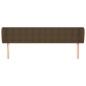 vidaXL Kopfteil mit Ohren Dunkelbraun 183x23x78/88 cm Stoff vidaXL Kopfteil mit Ohren Dunkelbraun 183x23x78/88 cm Stoff