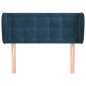 vidaXL Kopfteil mit Ohren Dunkelblau 103x23x78/88 cm Samt vidaXL Kopfteil mit Ohren Dunkelblau 103x23x78/88 cm Samt