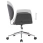 Drehbare Esszimmerstühle 6 Stk. Grau Stoff Drehbare Esszimmerstühle 6 Stk. Grau Stoff