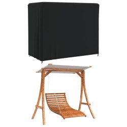 vidaXL Abdeckung für Hollywoodschaukel Schwarz 220x125x170 cm Oxford