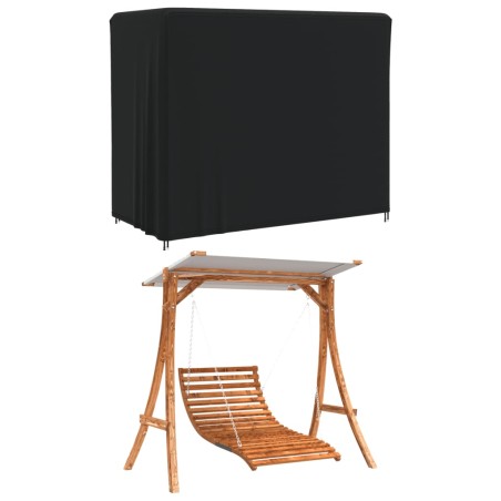 vidaXL Abdeckung für Hollywoodschaukel Schwarz 220x125x170 cm Oxford