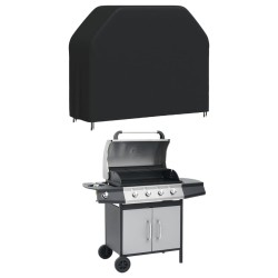 vidaXL Grillabdeckung 162x61x122 cm Schwarz 420D Oxford