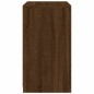 vidaXL Beistellschrank mit LED-Leuchten Braun Eiche Holzwerkstoff vidaXL Beistellschrank mit LED-Leuchten Braun Eiche Holzwerkstoff