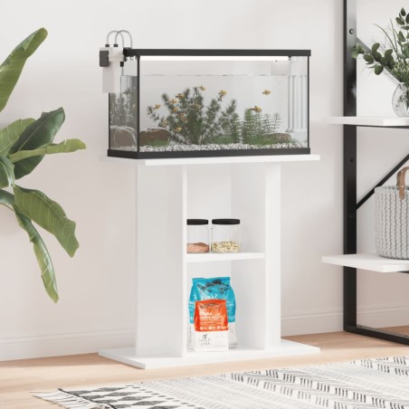 vidaXL Aquariumständer Weiß 60x30x60 cm Holzwerkstoff
