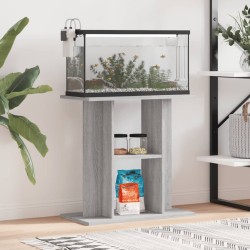 vidaXL Aquariumständer Grau Sonoma 60x30x60 cm Holzwerkstoff