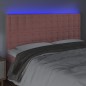 vidaXL LED Kopfteil Rosa 160x5x118/128 cm Samt vidaXL LED Kopfteil Rosa 160x5x118/128 cm Samt