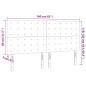 vidaXL LED Kopfteil Rosa 160x5x118/128 cm Samt vidaXL LED Kopfteil Rosa 160x5x118/128 cm Samt