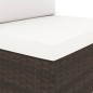 6-tlg. Garten-Lounge-Set Poly Rattan Braun 6-tlg. Garten-Lounge-Set Poly Rattan Braun
