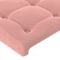 vidaXL Bettgestell mit Kopfteil Rosa 80x200 cm Samt vidaXL Bettgestell mit Kopfteil Rosa 80x200 cm Samt