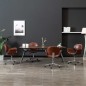 Drehbare Esszimmerstühle 4 Stk. Kunstleder Braun Drehbare Esszimmerstühle 4 Stk. Kunstleder Braun