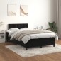 vidaXL Boxspringbett mit Matratze Schwarz 120x200 cm Samt vidaXL Boxspringbett mit Matratze Schwarz 120x200 cm Samt