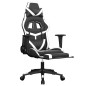 vidaXL Gaming-Stuhl mit Fußstütze Schwarz und Weiß Kunstleder vidaXL Gaming-Stuhl mit Fußstütze Schwarz und Weiß Kunstleder