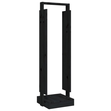 vidaXL Kaminholzhalter Schwarz 33,5x30x110 cm Massivholz Kiefer
