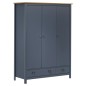 vidaXL Kleiderschrank mit 3 Türen Hill Grau 127x50x170 cm Kiefernholz vidaXL Kleiderschrank mit 3 Türen Hill Grau 127x50x170 cm Kiefernholz
