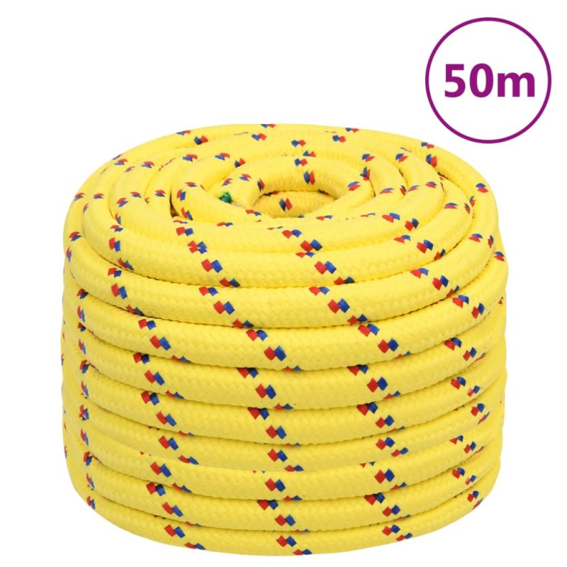 vidaXL Bootsseil Gelb 20 mm 50 m Polypropylen vidaXL Bootsseil Gelb 20 mm 50 m Polypropylen