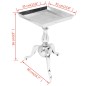 vidaXL Beistelltisch Quadratisch Aluminium Silber vidaXL Beistelltisch Quadratisch Aluminium Silber
