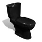vidaXL Toilette mit Spülkasten Schwarz vidaXL Toilette mit Spülkasten Schwarz