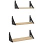 vidaXL 3-tlg. Wandregal-Set Sonoma-Eiche Holzwerkstoff vidaXL 3-tlg. Wandregal-Set Sonoma-Eiche Holzwerkstoff