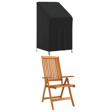 vidaXL Abdeckung für Gartenstühle Schwarz 70x70x85/125 cm 420D Oxford