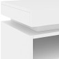 vidaXL Nachttisch mit LED-Leuchten Weiß 40x39x48,5 cm vidaXL Nachttisch mit LED-Leuchten Weiß 40x39x48,5 cm