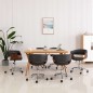 Drehbare Esszimmerstühle 6 Stk. Grau Stoff Drehbare Esszimmerstühle 6 Stk. Grau Stoff