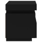 vidaXL Nachttisch mit LED-Leuchten Schwarz 40x39x48,5 cm vidaXL Nachttisch mit LED-Leuchten Schwarz 40x39x48,5 cm