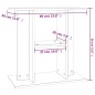 vidaXL Aquariumständer Hochglanz-Weiß 60x30x60 cm Holzwerkstoff vidaXL Aquariumständer Hochglanz-Weiß 60x30x60 cm Holzwerkstoff