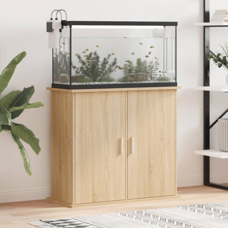 vidaXL Aquariumständer Sonoma-Eiche 81x36x73 cm Holzwerkstoff vidaXL Aquariumständer Sonoma-Eiche 81x36x73 cm Holzwerkstoff