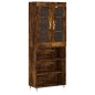 Highboard Räuchereiche 69,5x34x180 cm Holzwerkstoff Highboard Räuchereiche 69,5x34x180 cm Holzwerkstoff