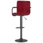 vidaXL Barhocker 2 Stk. Weinrot Samt vidaXL Barhocker 2 Stk. Weinrot Samt