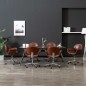 vidaXL Drehbare Esszimmerstühle 6 Stk. Kunstleder Braun vidaXL Drehbare Esszimmerstühle 6 Stk. Kunstleder Braun