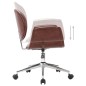 vidaXL Drehbare Esszimmerstühle 6 Stk. Kunstleder Braun vidaXL Drehbare Esszimmerstühle 6 Stk. Kunstleder Braun