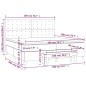 vidaXL Boxspringbett mit Matratze Dunkelgrün 200x200 cm Samt vidaXL Boxspringbett mit Matratze Dunkelgrün 200x200 cm Samt