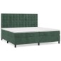 vidaXL Boxspringbett mit Matratze Dunkelgrün 200x200 cm Samt vidaXL Boxspringbett mit Matratze Dunkelgrün 200x200 cm Samt