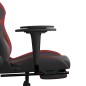 vidaXL Gaming-Stuhl mit Massage & Fußstütze Schwarz Weinrot Kunstleder vidaXL Gaming-Stuhl mit Massage & Fußstütze Schwarz Weinrot Kunstleder