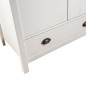 vidaXL Kleiderschrank mit 3 Türen Hill Weiß 127x50x170 cm Kiefernholz vidaXL Kleiderschrank mit 3 Türen Hill Weiß 127x50x170 cm Kiefernholz