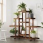 vidaXL Blumenständer mit Rollen 110x25x101 cm Massivholz Tanne vidaXL Blumenständer mit Rollen 110x25x101 cm Massivholz Tanne