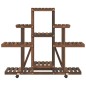 vidaXL Blumenständer mit Rollen 110x25x101 cm Massivholz Tanne vidaXL Blumenständer mit Rollen 110x25x101 cm Massivholz Tanne