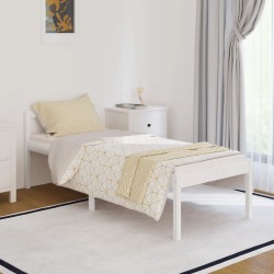 vidaXL Seniorenbett Weiß 75x190 cm Massivholz Kiefer
