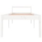 vidaXL Seniorenbett Weiß 75x190 cm Massivholz Kiefer vidaXL Seniorenbett Weiß 75x190 cm Massivholz Kiefer