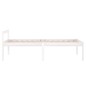 vidaXL Seniorenbett Weiß 75x190 cm Massivholz Kiefer vidaXL Seniorenbett Weiß 75x190 cm Massivholz Kiefer