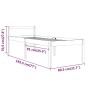 vidaXL Seniorenbett Weiß 75x190 cm Massivholz Kiefer vidaXL Seniorenbett Weiß 75x190 cm Massivholz Kiefer