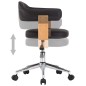 Drehbare Esszimmerstühle 4 Stk. Schwarz Kunstleder Drehbare Esszimmerstühle 4 Stk. Schwarz Kunstleder