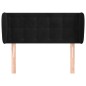 vidaXL Kopfteil mit Ohren Schwarz 103x23x78/88 cm Samt vidaXL Kopfteil mit Ohren Schwarz 103x23x78/88 cm Samt